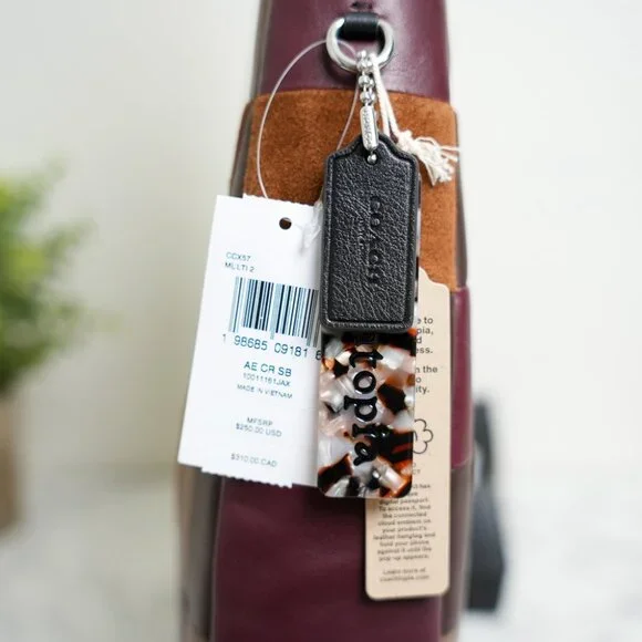 Coach Coachtopia CCX57 Alter/Ego Crescent Shoulder Bag In Suede & Leather *RARE* - Picture 8 of 15